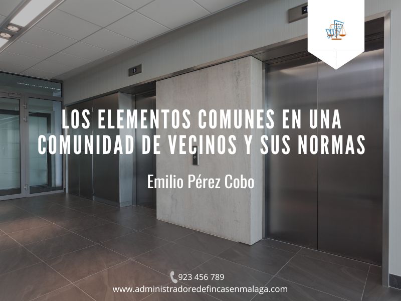 Elementos comunes en una comunidad de vecinos